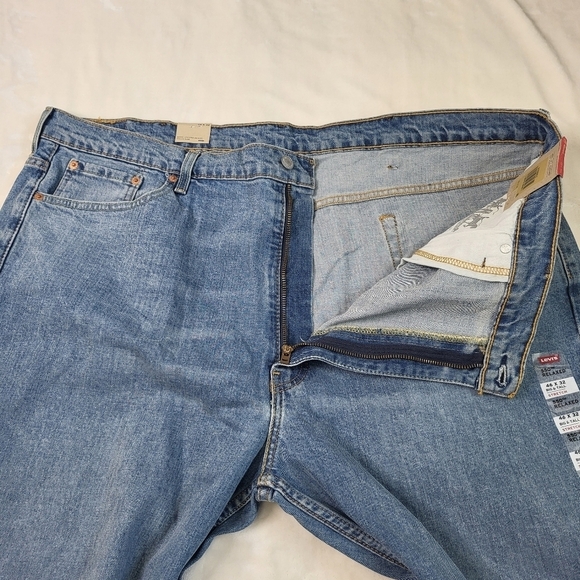 Men's Levi's 550 Relaxed-Fit Stretch Straight Blue Jeans 46x32 New. Big … - Picture 13 of 15
